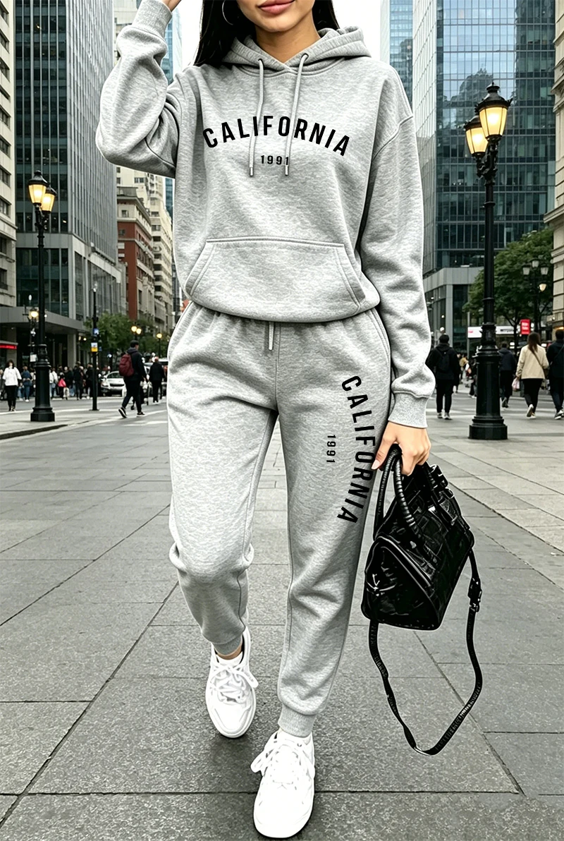 Winter Clothing For Women - Çok Satan Kadın Eşofman Takımı Baskılı