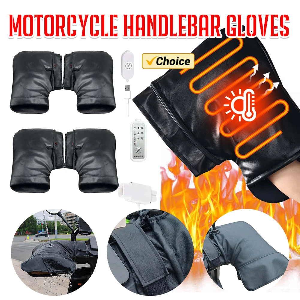 Heated Gloves Electric - Elektrikli Isıtma Gidon Eldivenleri 3 Seviye