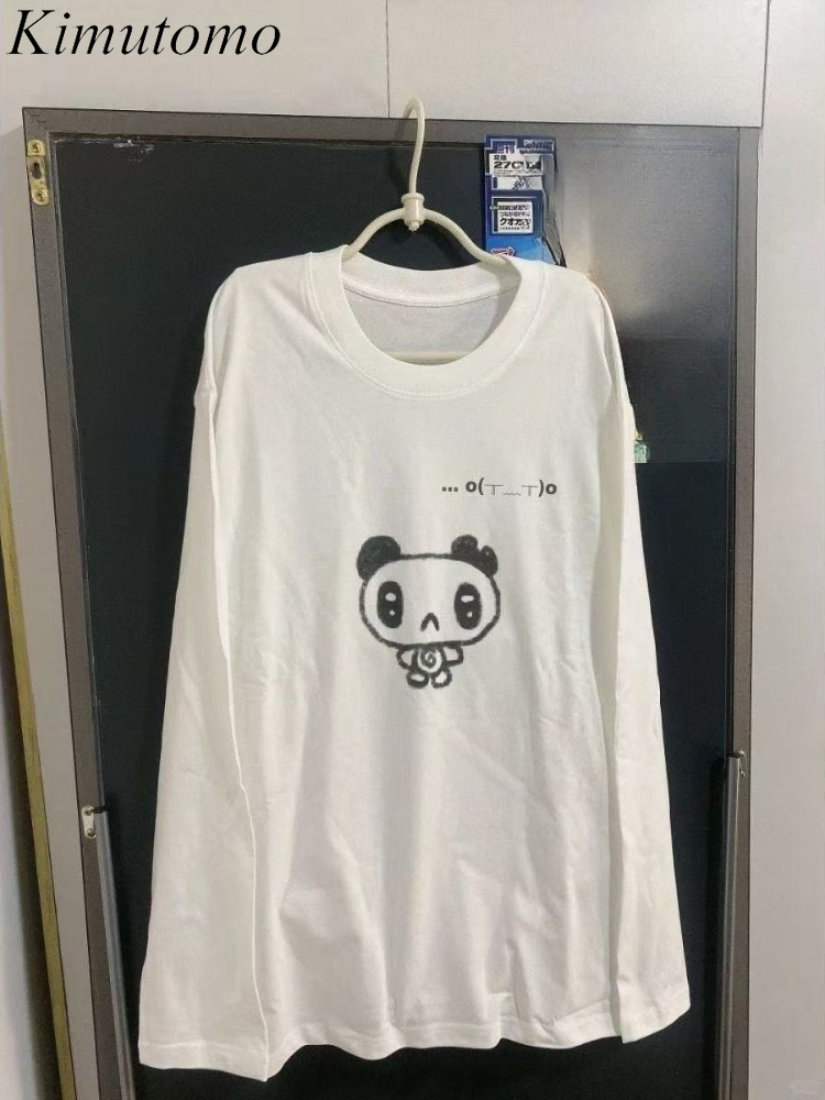 Winter Clothing For Women - Kimutomo T Shirt Kadın Karikatür Baskılı
