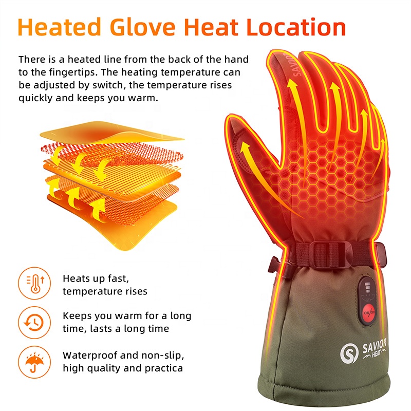 Yeşil 7.4V 3000mAh Dış Mekan S - Heated Gloves Electric incelemesi ve fiyatı