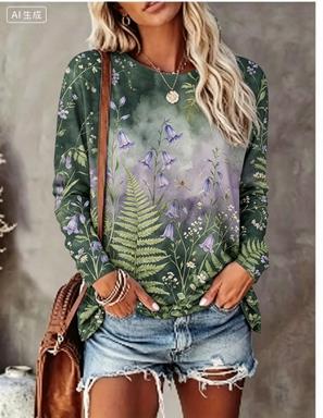 Kadın Uzun Kollu Tişört Degrad - Winter Clothing For Women incelemesi ve fiyatı